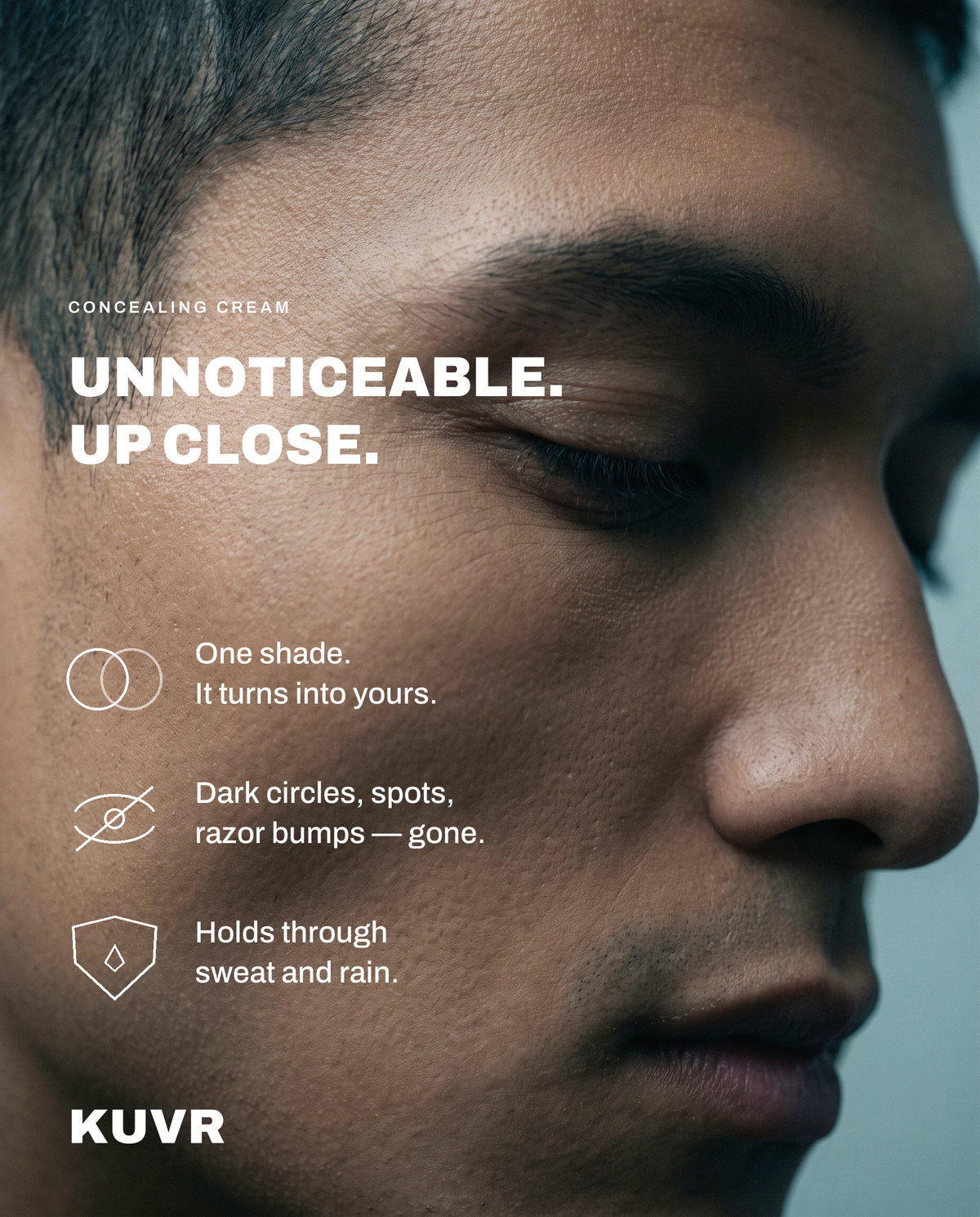 Unnoticeable. Up close.