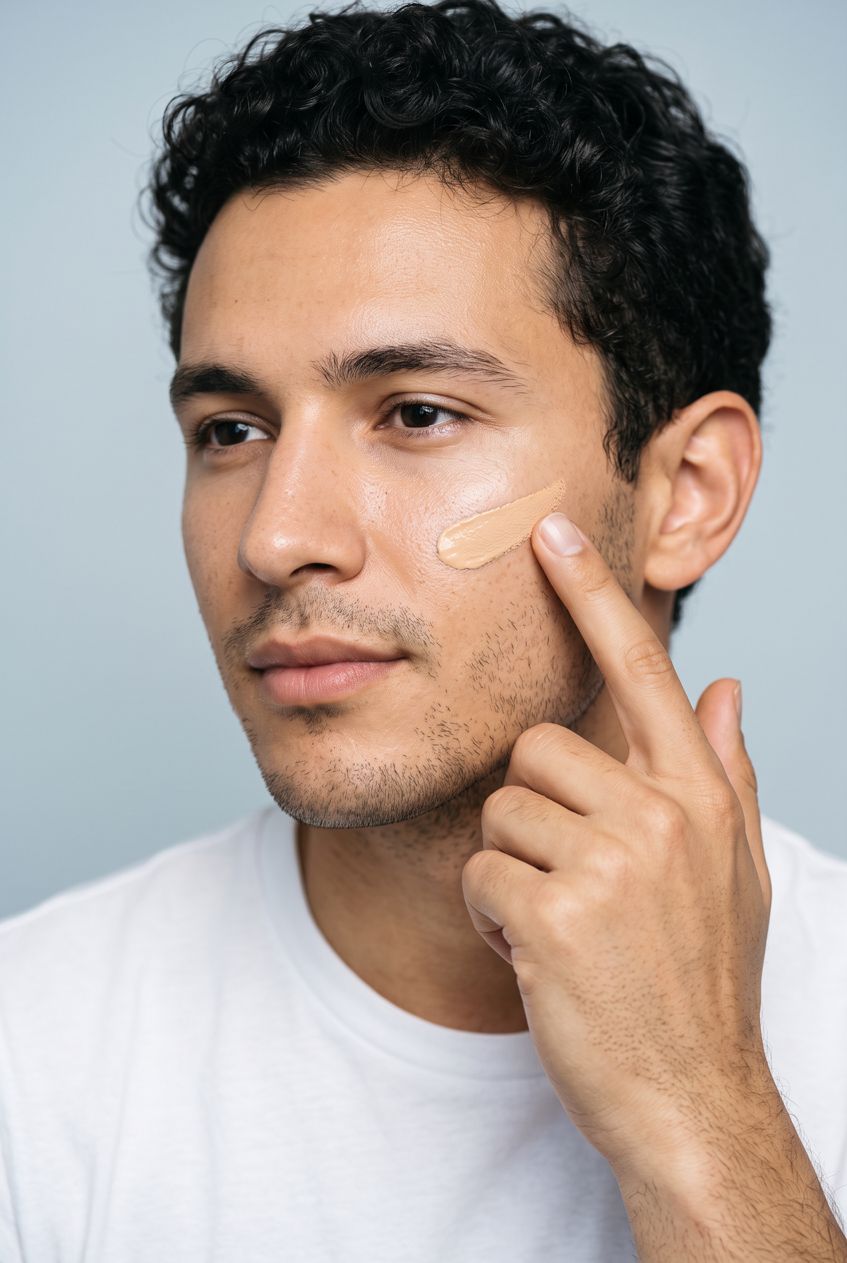 Applying Concealing Cream